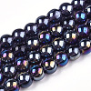 Electroplate Transparent Glass Beads Strands LS-GLAA-T032-T8mm-AB03-1