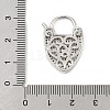 Brass Micro Pave Cubic Zirconia Pendants KK-P299-13P-3