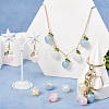 40Pcs 4 Colors Imitation Gemstone Acrylic Pendants SACR-TA0001-22-7