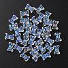35Pcs Transparent Spray Painted Glass Beads GLAA-YW0001-68-2