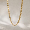 304 Stainless Steel Link Chain Necklaces for Women SA-CBAABBA-06G-3