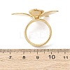 Opaque Acrylic Imitation Pearl Finger Rings RJEW-P177-03B-G-5
