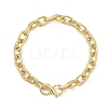 6MM Brass Cable Chain Bracelets with S Clasps BJEW-JB14255-3