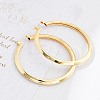 Brass Big Hoop Earrings for Women KK-CBA4112-06G-2