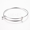 Adjustable 304 Stainless Steel Expandable Bangle Making BJEW-G482-01P-2
