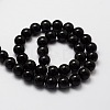 Natural Obsidian Round Beads Strands X-G-E329-4mm-37-2