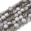 Crackle Glass Beads Strands GLAA-U001-8mm-06-1