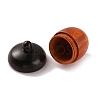 Wooden Acorn Box Jewelry Pendants WOOD-WH0022-06A-2