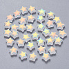 Spray Painted Glass Beads X-GLAA-R211-04-C01-1