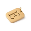 304 Stainless Steel Charms STAS-R001-01G-E-2