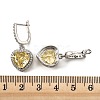 925 Sterling Silver Micro Pave Cubic Zirconia Dangle Hoop Earrings EJEW-F371-01C-02-4