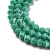 Opaque Solid Color Electroplate Glass Beads Strands LS-GLAA-F029-P4mm-C07-3