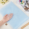 1M Sequins Polyester Organza Fabrics DIY-CY0003-41C-3