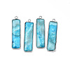 Natural Agate Pendants G-S359-386F-1