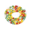 Electroplate Glass Beads Strands GLAA-T023-B16-08-2