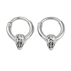 Snake Head 316 Surgical Stainless Steel Hoop Earrings EJEW-G416-41B-AS-4