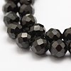 Natural Black Spinel Beads Strands G-G682-23-8mm-3