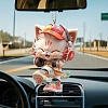 Cat with Headset Acrylic Hanging Ornaments PW-WG89B83-01-2