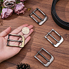 4Pcs 4 Colors Alloy Single Prong Roller Buckles FIND-CL0002-12-3