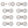 Zinc Alloy Snap Lock Clasps FIND-WH0149-96P-1