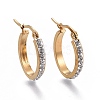 201 Stainless Steel Hoop Earrings EJEW-A052-33A-1