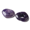 Natural Amethyst Hollow Pendants G-C167-06H-2