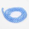 Transparent Glass Bead Strands GLAA-G013-8mm-25-2