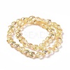 Transparent Electroplate Glass Beads Strands GLAA-C025-01B-3