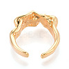 Brass Cup Peg Ring Settings LS-KK-N274-05G-3