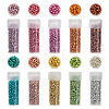 50G 10 Colors Cylinder Seed Beads SEED-DC0001-11-1