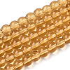 Transparent Glass Beads Strands GLAA-T032-T4mm-08-1