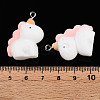 Flocky Anima Resin Pendants with Platinum Iron Loop FIND-S001-13A-3