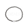 304 Stainless Steel Beads Stretch Bracelets for Women XK2251-1-1