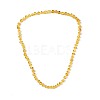 Natural Amber Nuggets Beaded Necklaces NJEW-T019-10-2