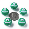 Opaque Striped Acrylic Beads MACR-S373-27C-07-7