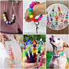 40Pcs 4 Colors Round Silicone Focal Beads SIL-TAD0001-02D-7