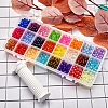 216g 24 Style Transparent Acrylic Beads MACR-SZ0001-59-6