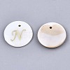 Natural Freshwater Shell Pendants X-SHEL-N027-04N-1