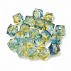 Two Tone Transparent Spray Painted Acrylic Beads ACRP-T005-26B-1
