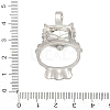 Brass Pendant Cabochon Settings KK-S521-18P-3