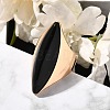 Resin Horse Eye Finger Rings RJEW-R006-01G-03-2