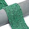 Synthetic Malachite Beads Strands G-P575-B12-4x2mm-1
