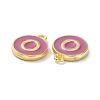Golden Plated Alloy Enamel Charms ENAM-XCP0001-13O-3