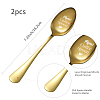 Stainless Steel Spoons Set AJEW-WH0253-011-2