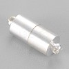 Brass Magnetic Clasps with Loops KK-MC027-S-NF-1