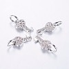 Long-Lasting Plated Brass Micro Pave Cubic Zirconia Charms ZIRC-F069-48P-1