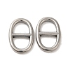 Non-Tarnish 304 Stainless Steel Buckle Clasps STAS-O006-01B-P-1