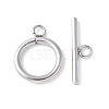 304 Stainless Steel Toggle Clasps STAS-F040-40D-P-1