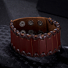 Men's Vogue Leather Cord Bracelets BJEW-BB15626-2