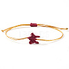 Waxed Cord Braided Bracelets for Women DG0150-1-1